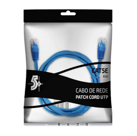 CABO DE REDE PATCH CORD CAT.5E 10MT AZUL 5+ 018-1067