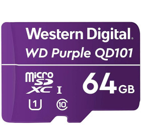 CARTÃO DE MEMORIA 64GB WD PURPLE MICRO SDHC 32TBW - SEGURANCA ELETRONICA 