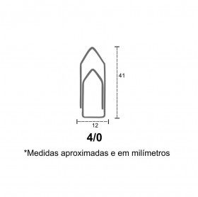 CLIPS 4/0 GALVANIZADO CAIXA COM 420 UNID.CHAPARRAU