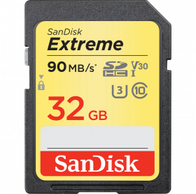 CARTÃO DE MEMORIA 32GB SDHC EXTREME UHS-I 4K SANDISK SDSDXVE-032G-GNCIN