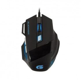 MOUSE USB GAMER FORTREK OM-703 BLACK HAWK 800/2400DPI PRETO 