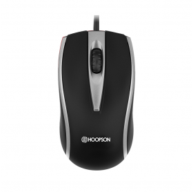 MOUSE USB HOOPSON MS-038S 1000 DPI PRETO/PRATA 