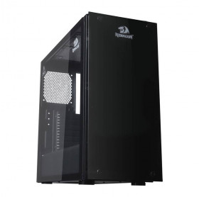 GABINETE ATX REDRAGON GC-615 COSMOS PRETO LATERAL E FRONTAL VIDRO S-FONTE