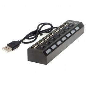 HUB USB 7 PORTAS C/ CHAVE LIG/DES PTO HUB.1701