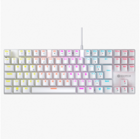 TECLADO USB HOOPSON GAMER MECANICO TPC-075-BC LED RGB BRANCO - F.LINHA
