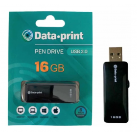 PEN DRIVE 16GB DATA PRINT PRETO 
