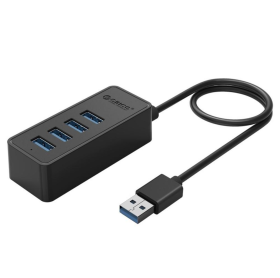 HUB USB 3.0 PARA 4 PORTAS USB 3.0 ORICO W5P-U3 PRETO