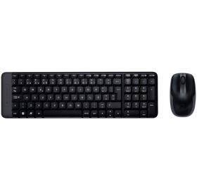 TECLADO E MOUSE SEM FIO MK220 LOGITECH PRETO 920-004431