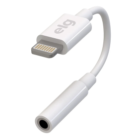 ADAPTADOR LIGHTNING PARA FONE DE OUVIDO P3 ELG BRANCO ADP8P3