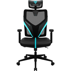 CADEIRA GAMER PROFISSIONAL THUNDERX3 YAMA1 ERGONOMICA PRETA/CIANO