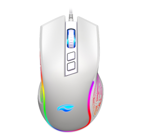 MOUSE USB MG-720WH C3 TECH GAMER RAVAGE RGB 12.800 DPI BRANCO