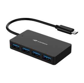 HUB USB-C 4 PORTAS USB 3.0 C3 TECH HU-C310BK PRETO