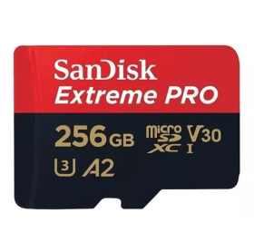 CARTÃO DE MEMORIA 256GB MICRO SDHC EXTREME PRO SANDISK C/ ADAPTADOR  