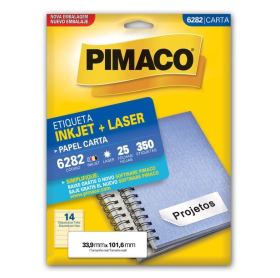 ETIQUETA PIMACO 6282 MOD.14 CARTA 25 FOLHAS