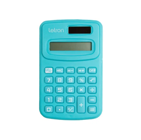 CALCULADORA DE MESA 8 DIGITOS LETRON AZUL