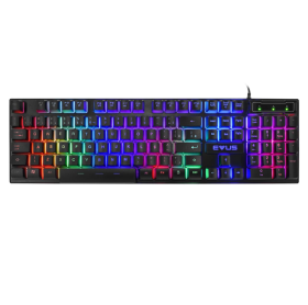 TECLADO USB EVUS TC-11B GAMER JELLYBEANS PRETO