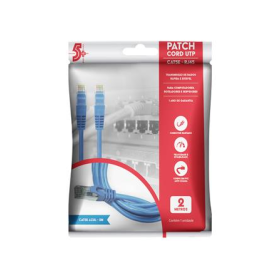 CABO DE REDE PATCH CORD CAT.5E 2.0MT AZUL 5+ 018-1070