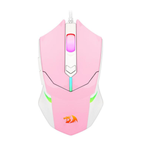 MOUSE USB GAMER REDRAGON M601PW-RGB CENTROPHORUS2 7200 DPI BRANCO/ROSA