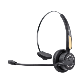 FONE HEADSET OFFICE SEM FIO MICROFONE BLUETOOTH 5+ PRETO HS-201