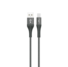 CABO USB PARA MICRO USB MAKETECH 1MT 2.4A PRETO CA-101A