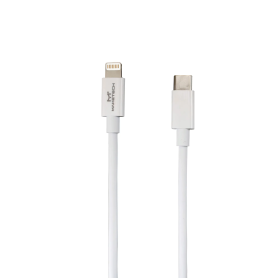 CABO USB-C PARA LIGHTNING APPLE MAKETECH 1MT 30W BRANCO CA-155CI