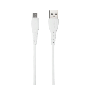 CABO USB PARA MICRO USB MAKETECH 1MT 2.4A BRANCO CA-127A