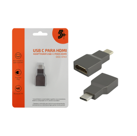 ADAPTADOR USB-C PARA HDMI FEMEA 4K 5+ 003-0141