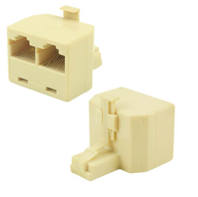 ADAPTADOR RJ45 MACHO PARA 2 RJ45 FEMEA 5+ UNIDADE 