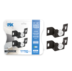 SUPORTE TV FIXO UNIVERSAL 10" A 85" PREMIUM PRETO 100KG PX-17