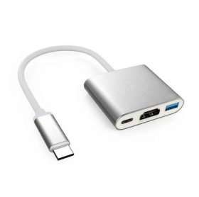 CABO CONVERSOR 3 EM 1- USB-C PARA HDMI/USB 3.0/USB-C FEMEA GVBRASIL CBM.1087