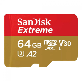 CARTÃO DE MEMORIA 64GB MICRO SDXC EXTREME SANDISK C/ ADAPTADOR 