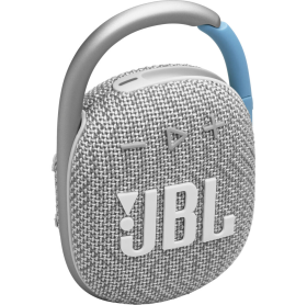 CAIXA DE SOM PORTATIL JBL CLIP4 IP67 5W RMS BLUETOOTH 5.1 BRANCA JBLCLIP4ECOWHT