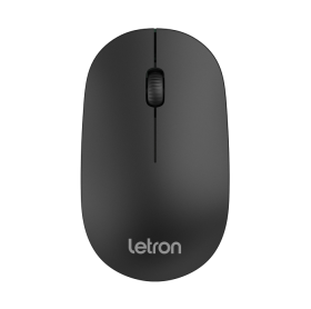 MOUSE SEM FIO OFFICE SLIM ERGONOMICO 1200 DPI PRETO LETRON - S/PILHA