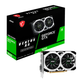 PLACA DE VIDEO 4GB GDDR6 128 BITS GEFORCE GTX1650 MSI VENTUS XS OCV3 PCI-E 