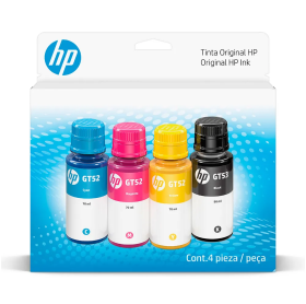 KIT REFIL DE TINTA HP INK/SMART TANK GT53/GT52 COMBO 4 CORES 9F3N4AL