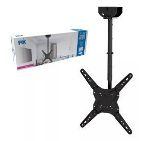 SUPORTE TV DE TETO AJUSTÁVEL 23" A 55" 35KG PRETO PIX PX-27