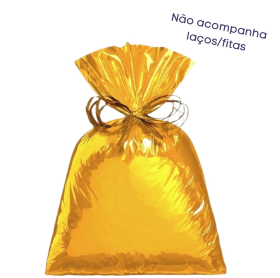 SACO PARA PRESENTE SOFT COLOR 30X44CM OURO PT C/40 CROMUS 