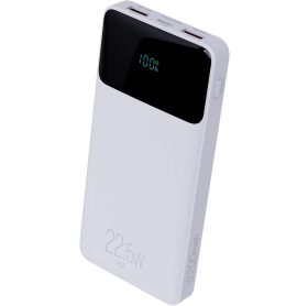 BATERIA PORTATIL ELG PB102WH 10.200MAH BRANCA 22.5W 4.5A USB-A/USB-C