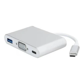 CABO USB-C 3 EM 1 VGA/USB/USB-C GVBRASIL 15CM CBM.1089