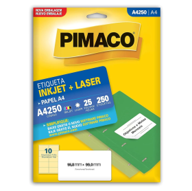 ETIQUETA PIMACO A4250 MOD.10 A4 25 FOLHAS 
