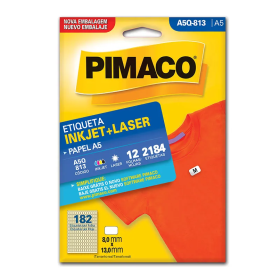 ETIQUETA PIMACO A5Q-813 MOD.5 A5 12 FOLHAS