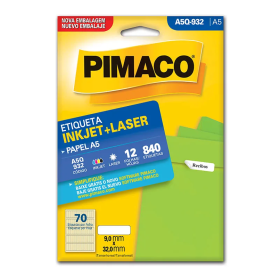 ETIQUETA PIMACO A5Q-932 MOD.10 A5 12 FOLHAS