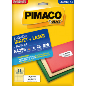 ETIQUETA A4 PIMACO A4256 MOD.33 A4 25 FOLHAS