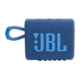 CAIXA DE SOM PORTATIL JBL GO 3 ECO AZUL IP67 BLUETOOTH 4.2W RMS JBLGO3ECOBLU