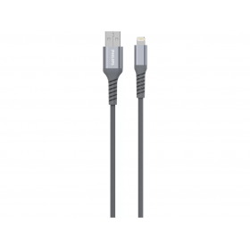Cabo USB Lightning Apple Philips 1,25 mt Cinza - Homologado