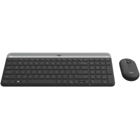 Teclado e Mouse Sem Fio MK470 Logitech Preto - Padrão Americano