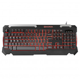 TECLADO USB GAMER SEMI MECANICO HOOPSON MJ61 LED PRETO