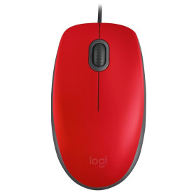 MOUSE USB M110 SILENT LOGITECH VERMELHO 910-006755  