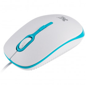 MOUSE USB MAXPRINT SOFT 1200 DPI BRANCO/AZUL 601302-6