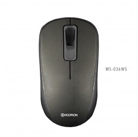 MOUSE SEM FIO HOOPSON MS-036WCZ 1200 DPI PRETO/CINZA